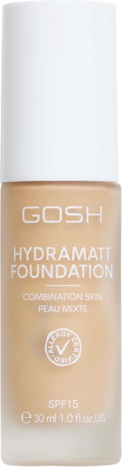 GOSH Copenhagen Hydramatt Foundation 30 ml 006Y Medium Light - Yellow/Cold Undertone 38 ml