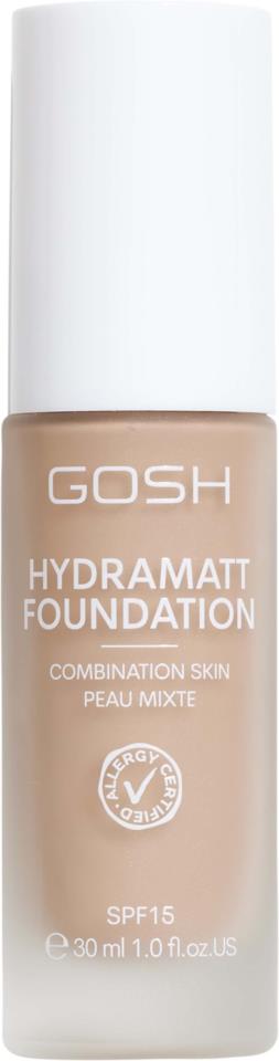 GOSH Copenhagen Hydramatt Foundation 30 ml 010N Light Dark - Neutral Undertone 42 ml
