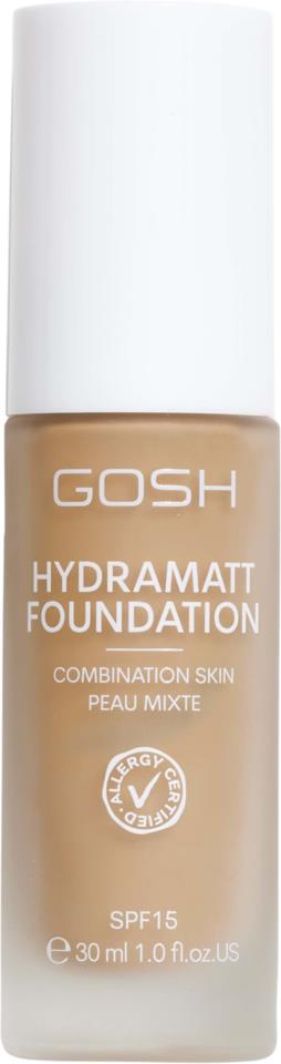 GOSH Copenhagen Hydramatt Foundation 30 ml 010Y Light Dark - Yellow/Dark Undertone 44 ml