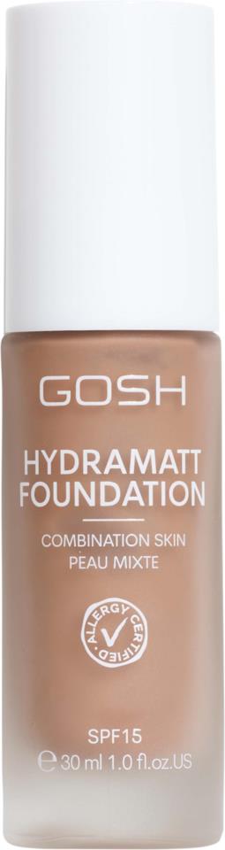 GOSH Copenhagen Hydramatt Foundation 30 ml 012R Medium Dark - Red/Warm Undertone 46 ml