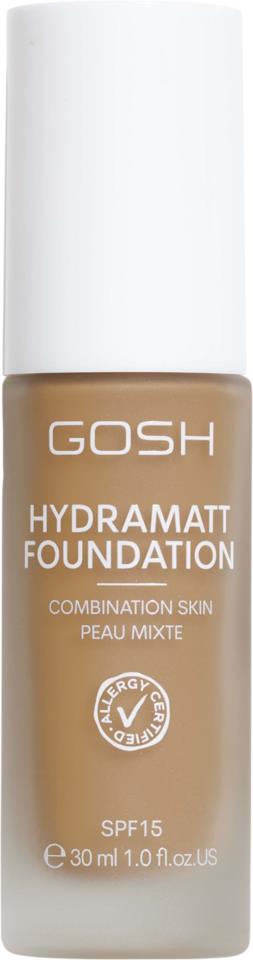 GOSH Copenhagen Hydramatt Foundation 30 ml 014Y Dark - Yellow/Cold Undertone 50 ml