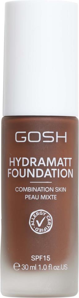 GOSH Copenhagen Hydramatt Foundation 30 ml 020N Very Deep - Neutral Undertone 53 ml