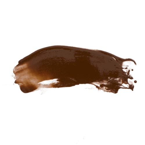 Ein braune und dunkelbraune Farbstreifen auf weißem Hintergrund.