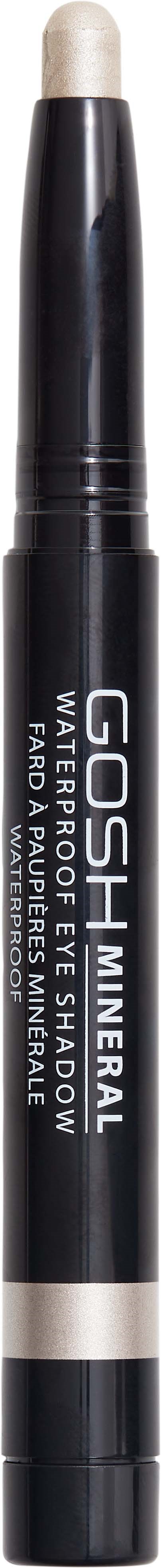 En svart och vit makeuppenna som heter GOSH Mineral Waterproof Eyeliner med vit spets.