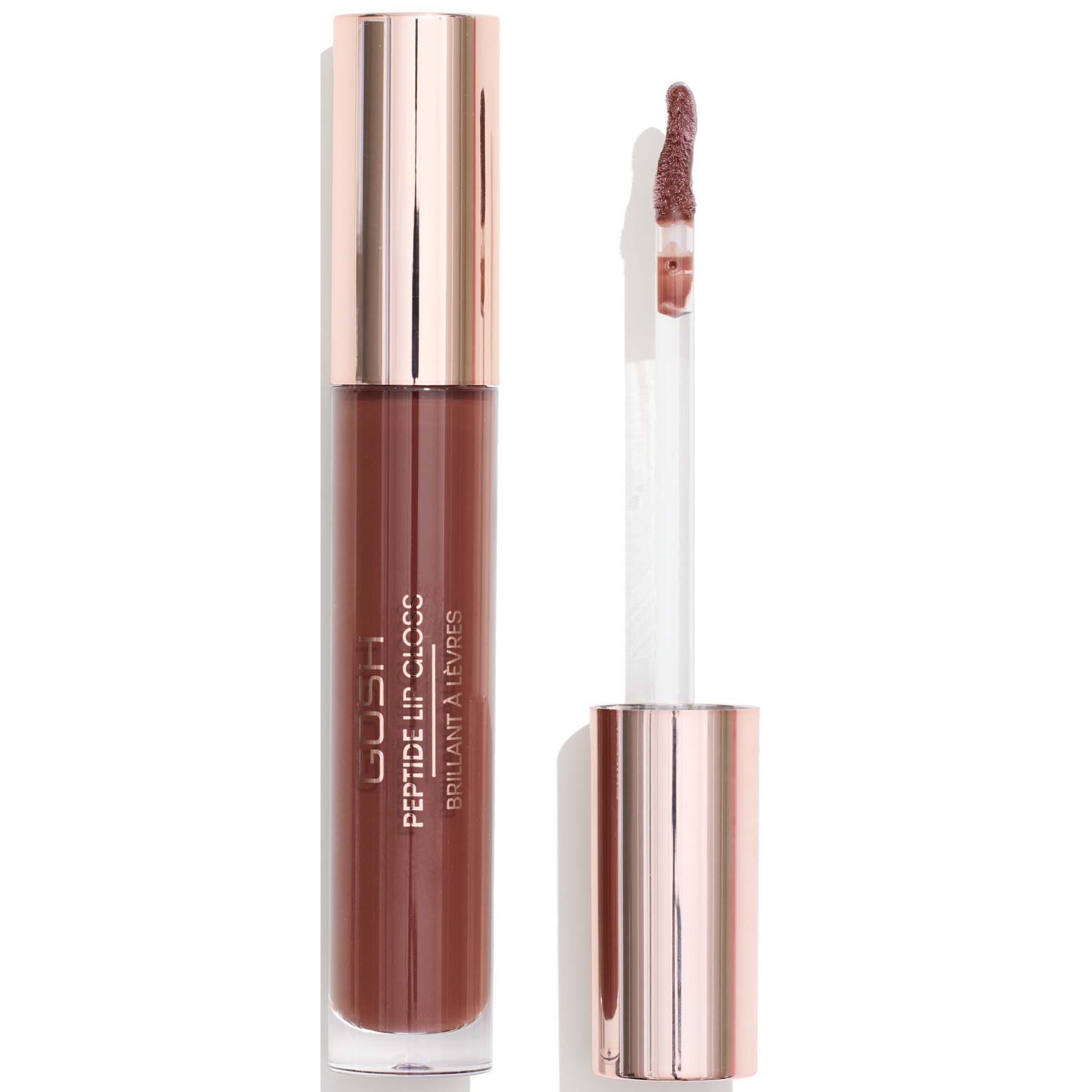 Alternativ bild 1 för GOSH Copenhagen Peptide Lip Gloss 006 Brownie 7 ml