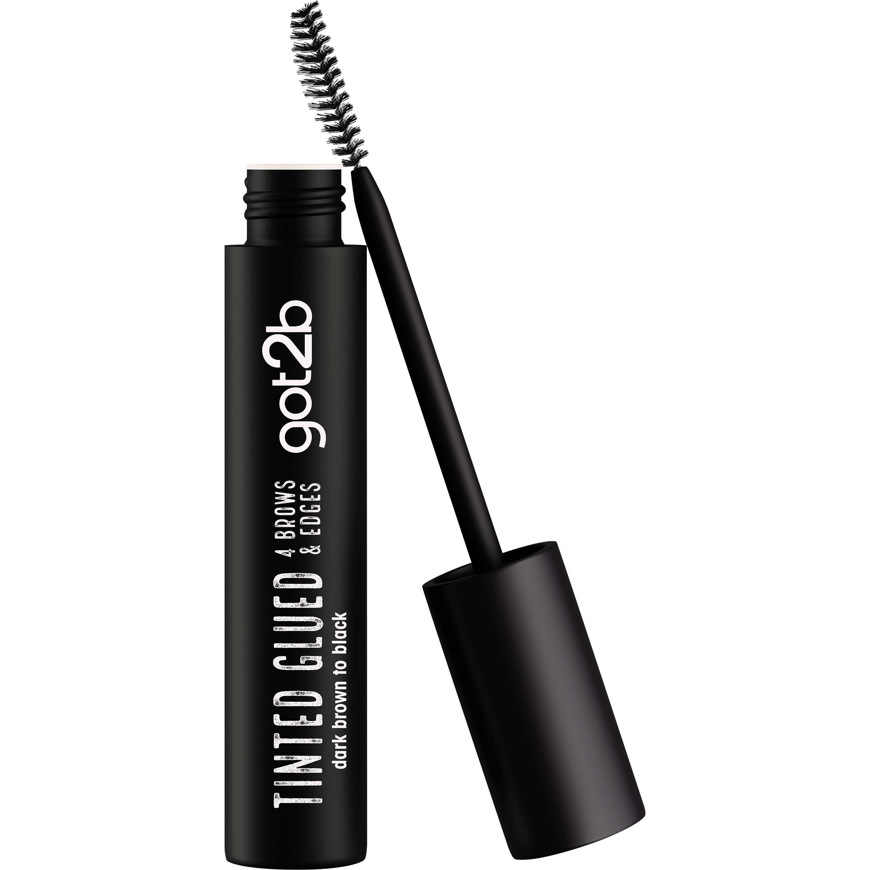 Schwarzkopf Got2b Glued 4 Brows & Edges 2 in 1 Tinted Gel - Dark Brown - Black 16 ml
