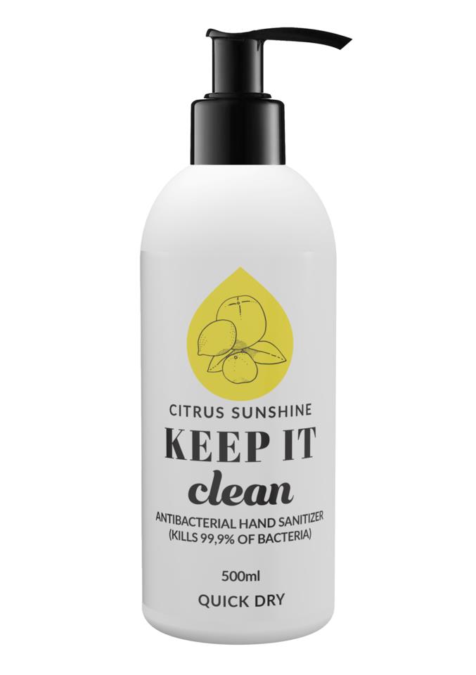 Grazette of Sweden KEEP IT Clean HandSanitizer Citrus Sunshine 500 ml
