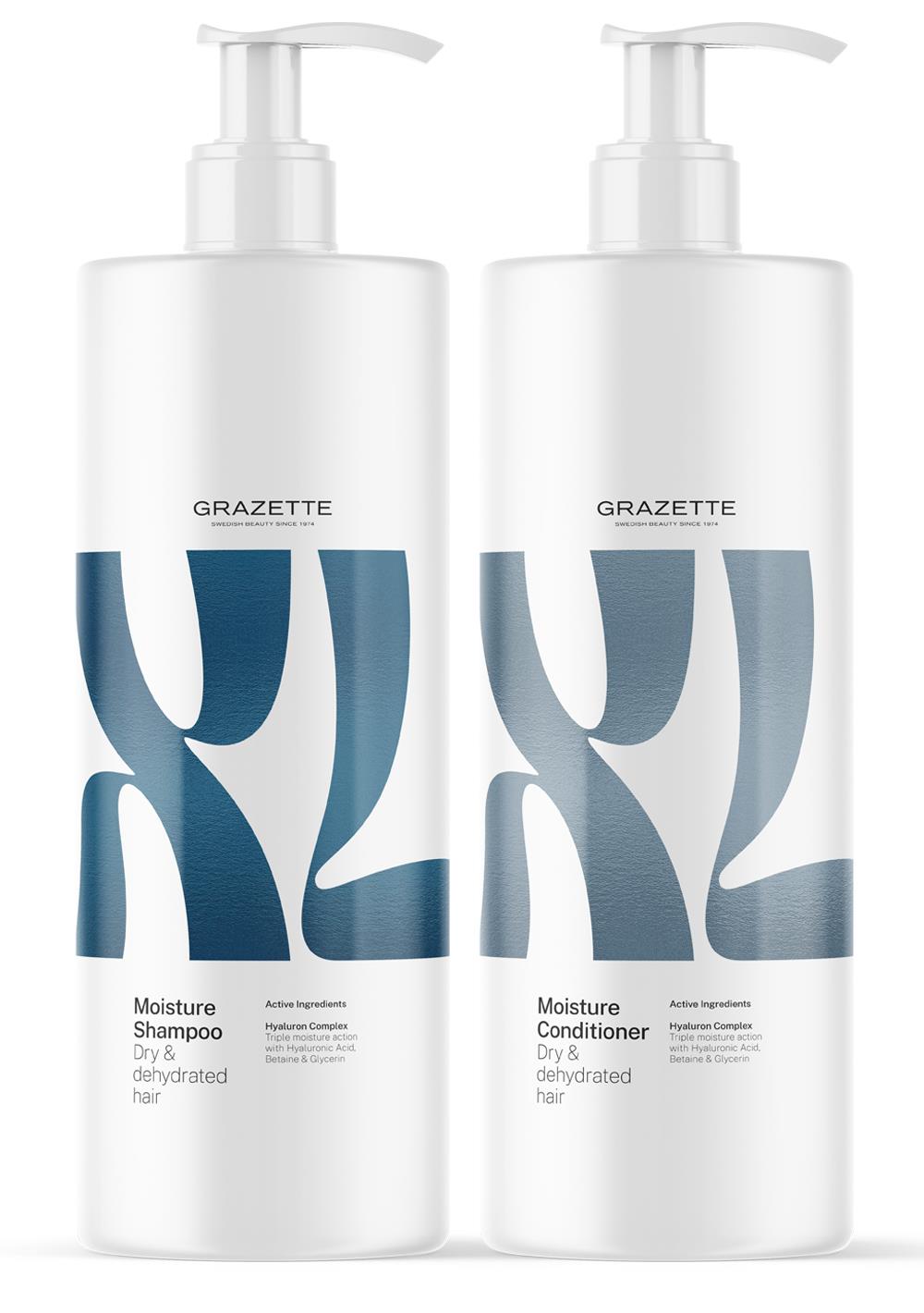 XL Moisture Shampoo 1000 ml & Conditioner 1000 ml