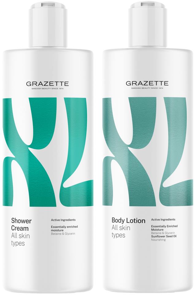 Grazette XL Shower Cream & Body Lotion Duo