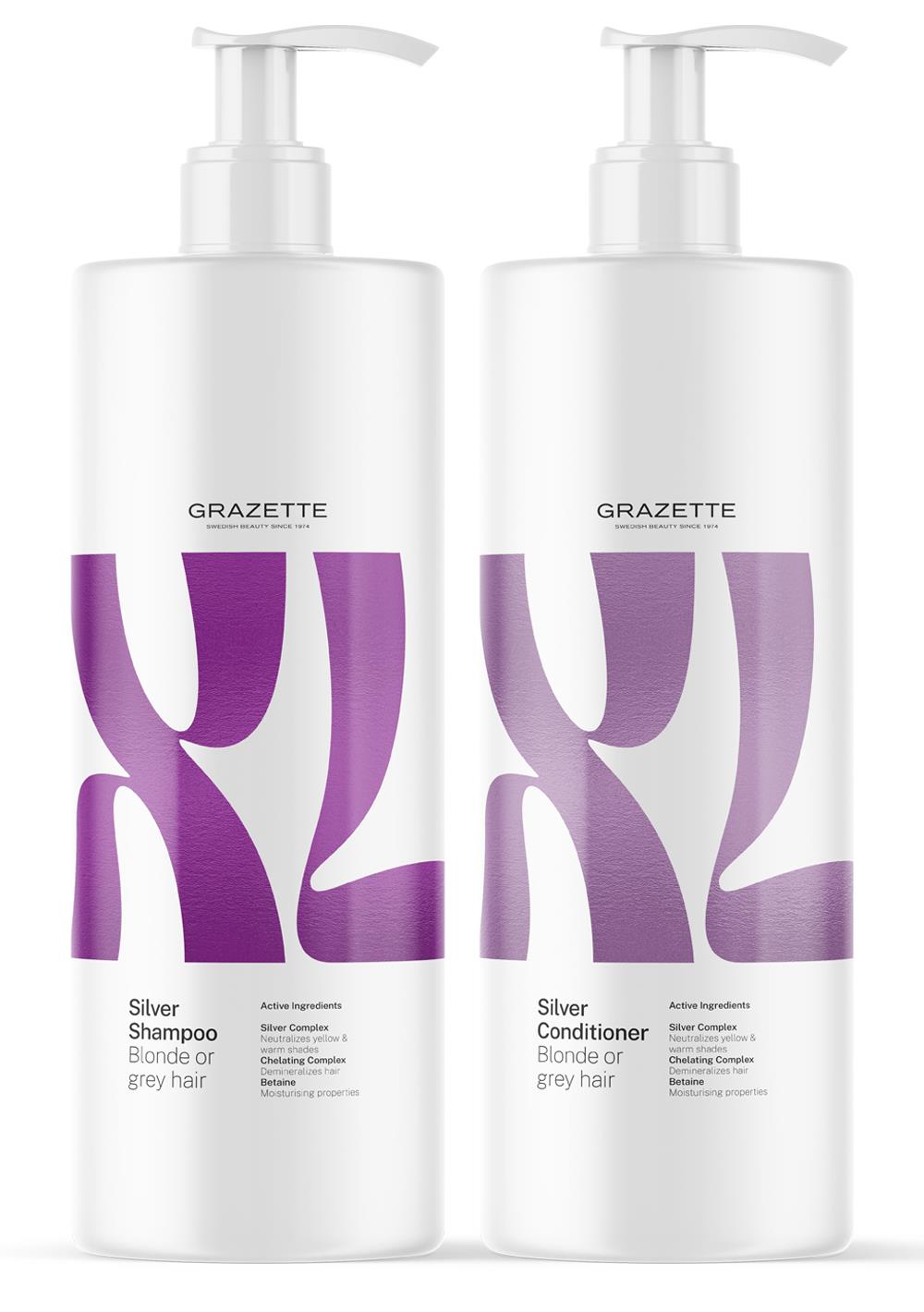 XL Silver Shampoo 1000 ml & Conditioner 1000 ml