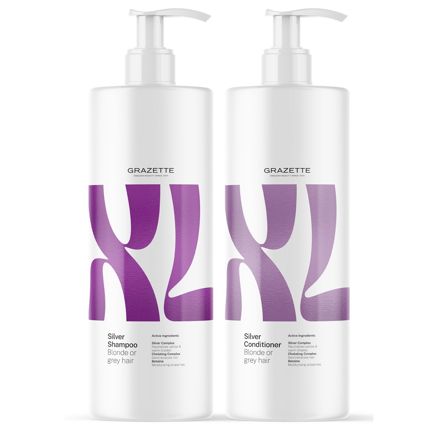 XL Silver Shampoo 1000 ml & Conditioner 1000 ml