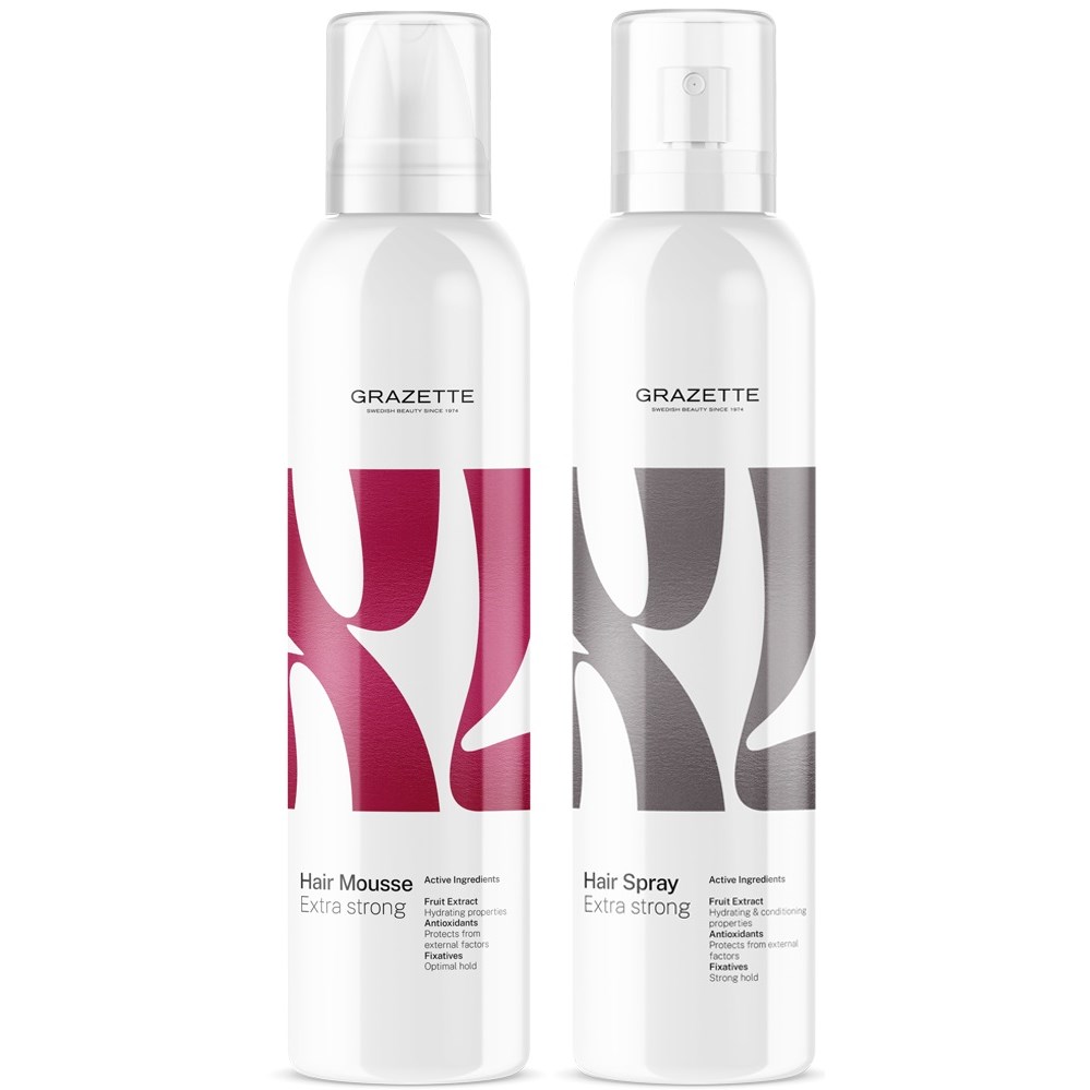 XL Hair Mousse Extra Strong 300 ml & XL Hair Spray Extra Strong 3
