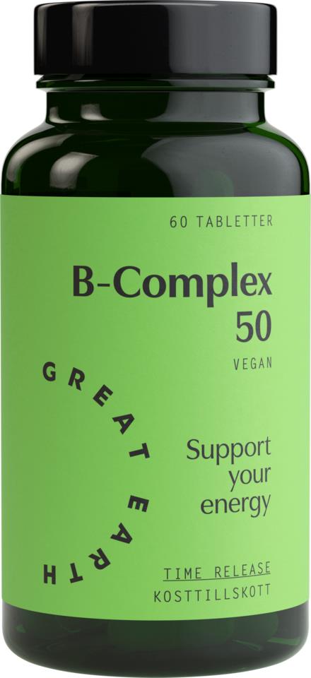 Great Earth B-Complex 50 mg 60 tab 
