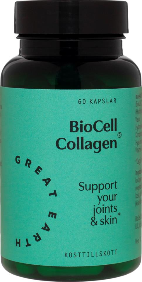 Great Earth Biocell Collagen + Hyaluronsyra 60 kap