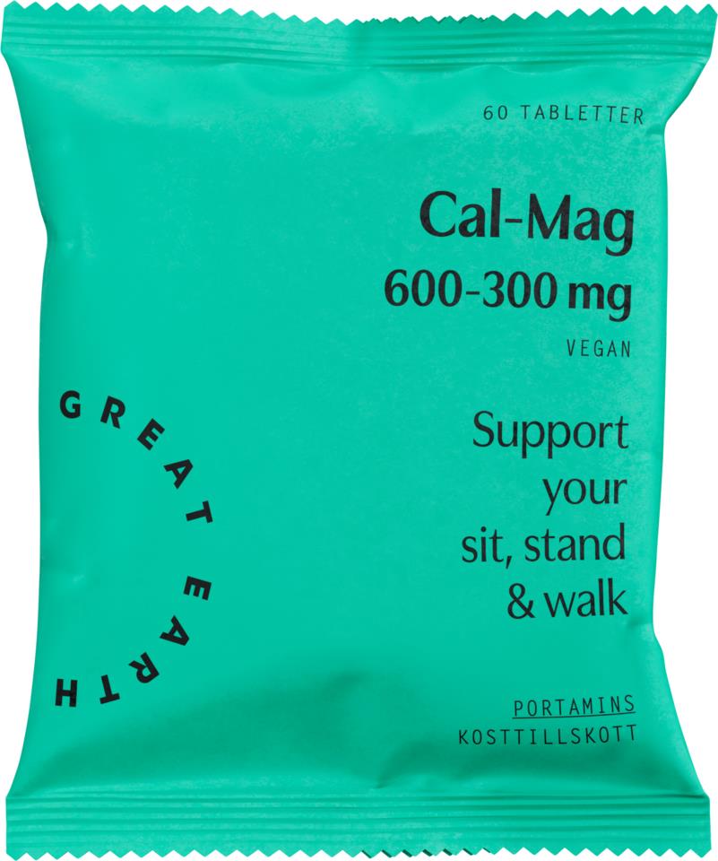 Great Earth Cal-Mag 600-300 mg 60 tab Refill