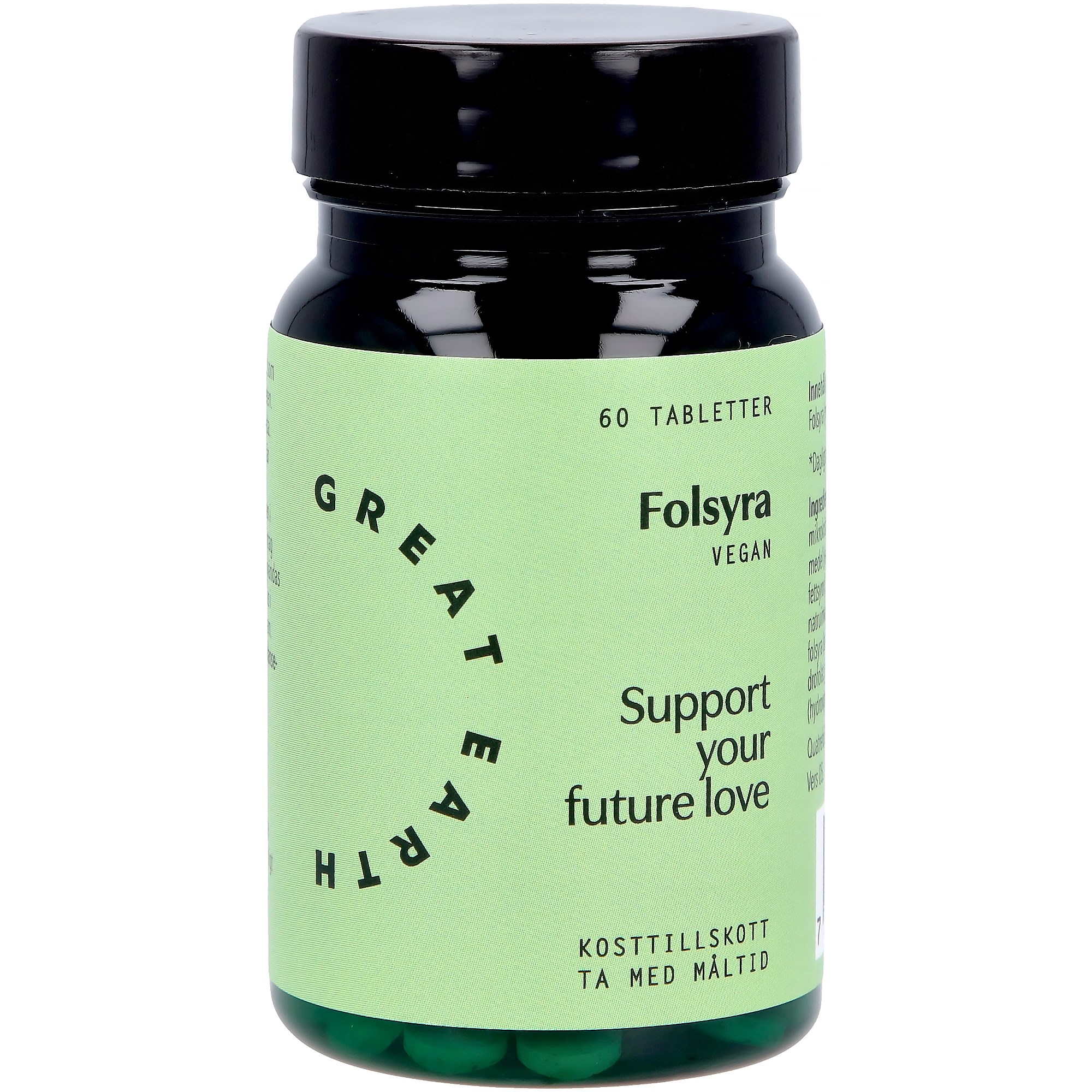 Great Earth Folsyra 400 mcg 60 tab