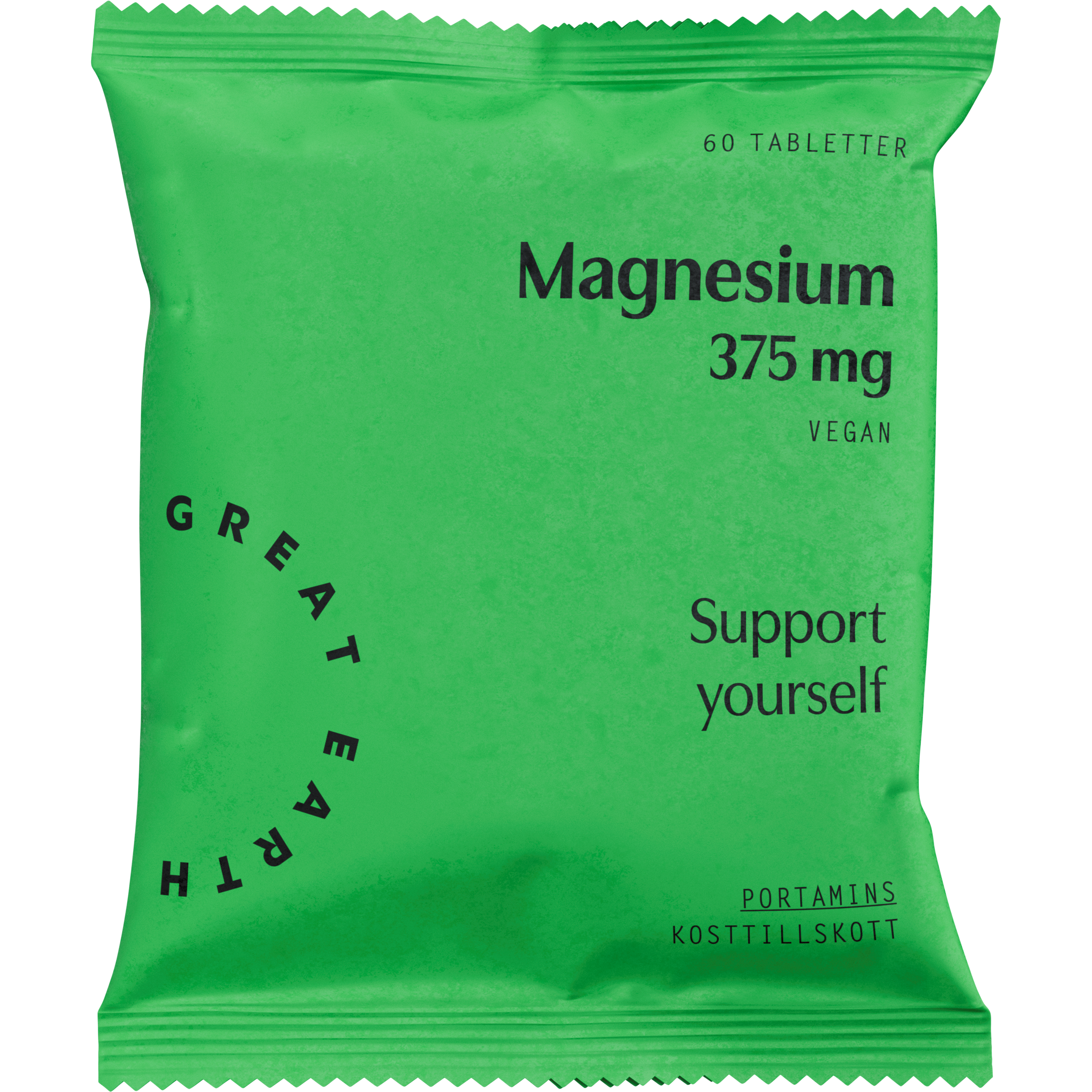 Great Earth Magnesium 375 mg 60 tab Refill