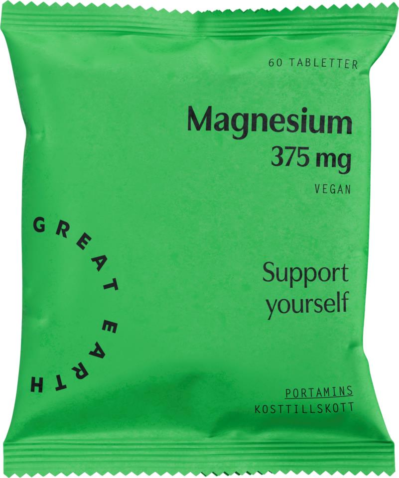 Great Earth Magnesium 375 mg 60 tab Refill