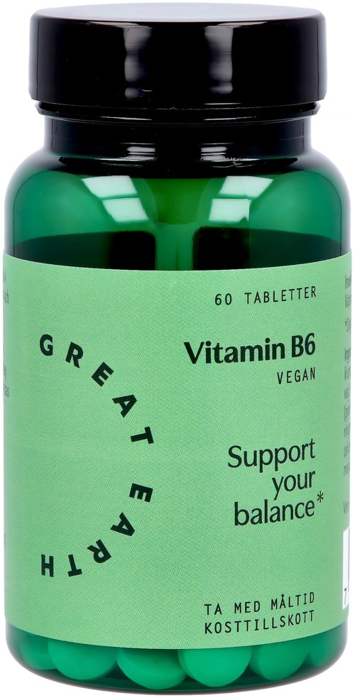 Great Earth Vitamin B6 Pyridoxin 23 mg 60 tab