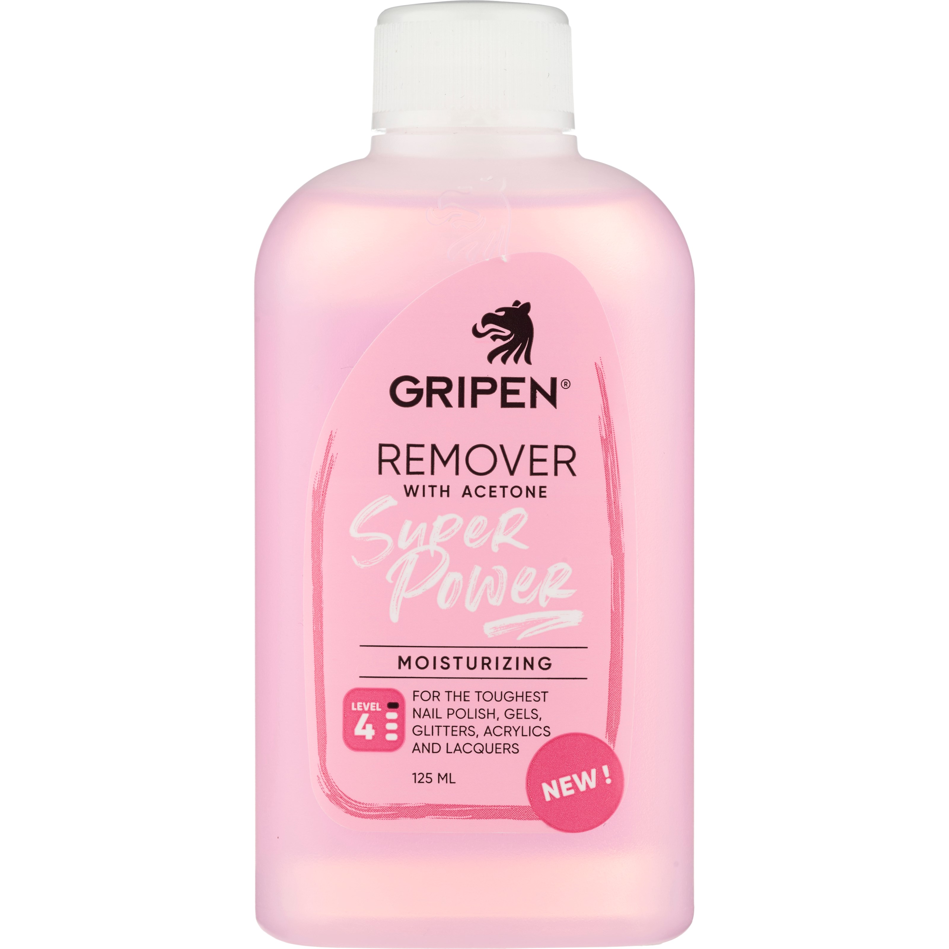 Gripen Remover With Acetone Super Power 125 ml