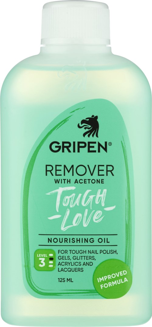 Gripen Remover With Acetone Tough Love 125 ml
