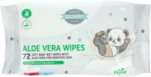 Gunry Baby Wet Wipes Aloe Vera 72 st