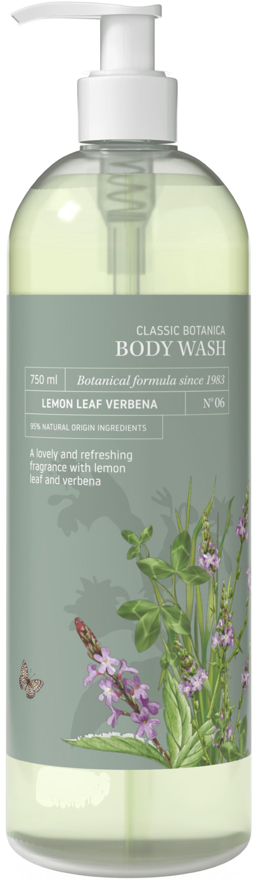 Gunry Body Wash Classic Botanica Lemon Leaf Verben 750 ml