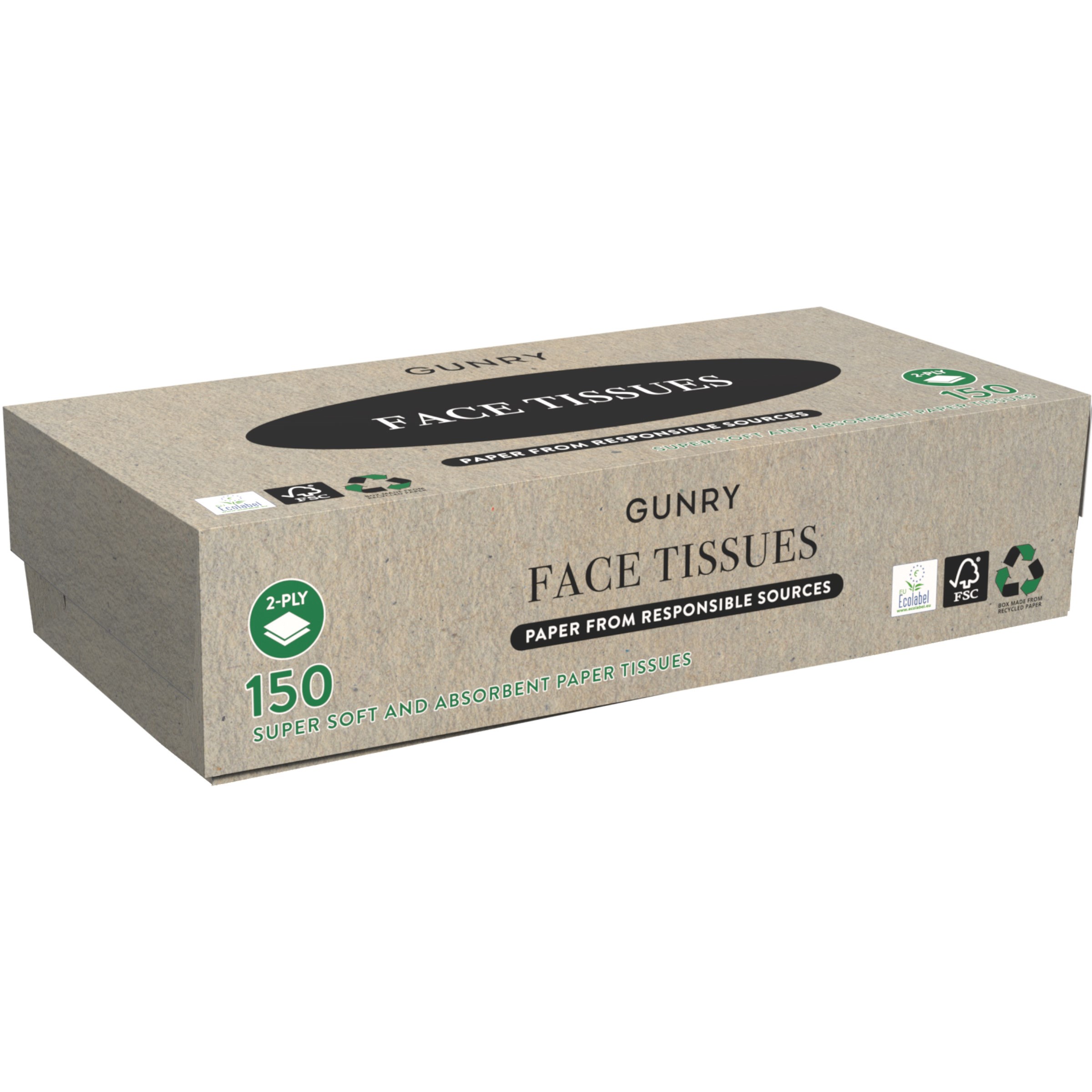 Gunry Face Tissues 150 stk