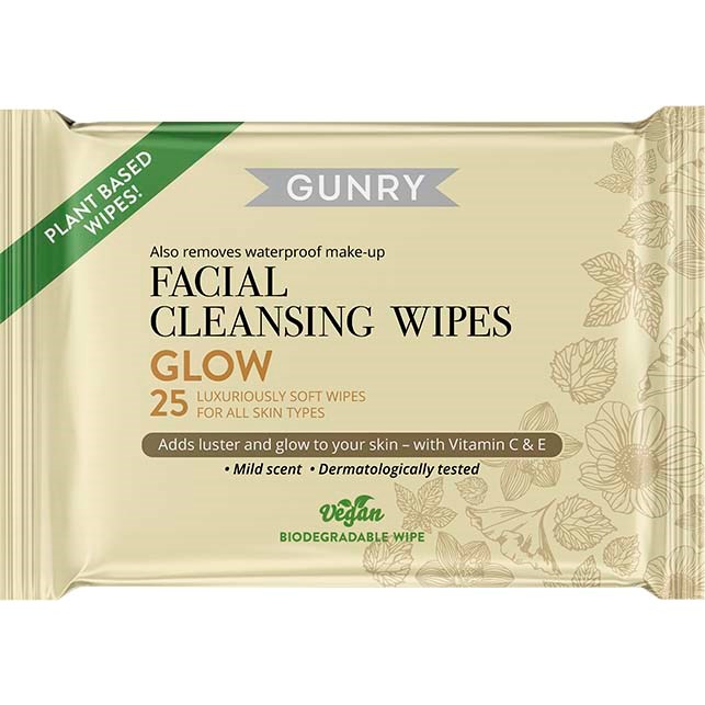 Bilde av Gunry Facial Cleansing Wipes Glow 25 St