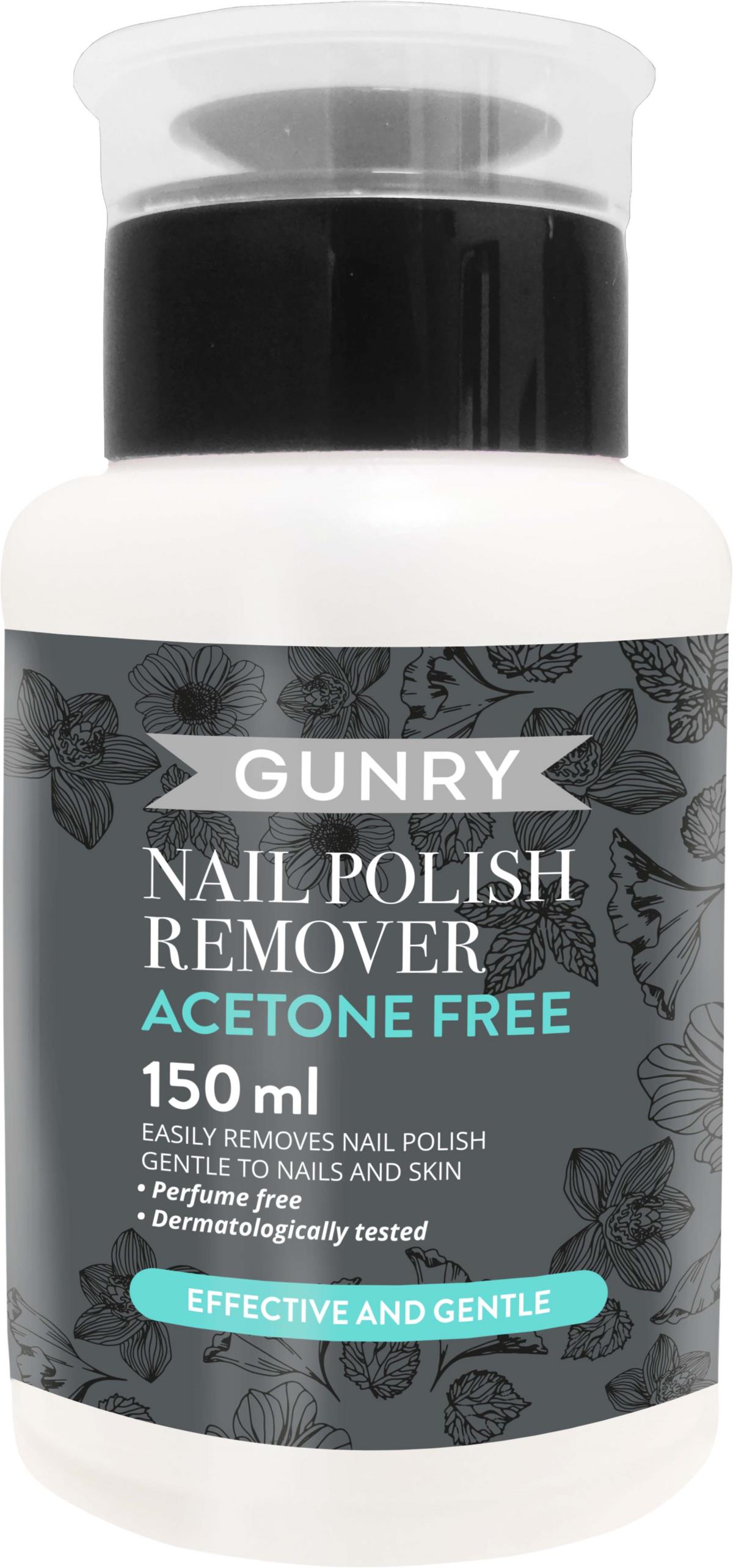 Gunry Nail Polish Remover Acetone Free Pump 150 Ml