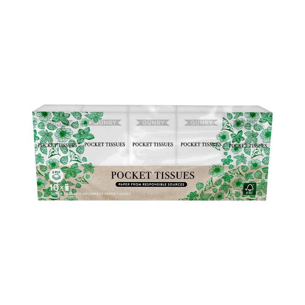 Gunry Gunry Pocket Tissues 10 x 10 pcs