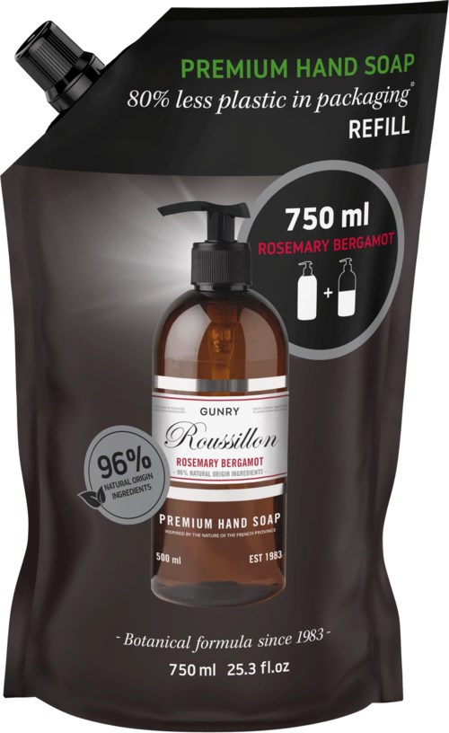 Gunry Premium Hand Soap Refill Rosemary Bergamot 750 ml | lyko.com