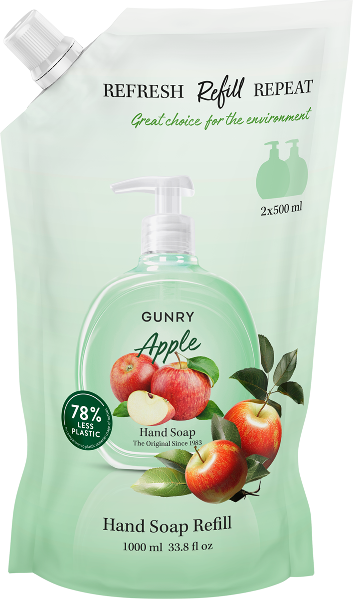 Gunry Gunry Refill Hand Soap Orig. Apple 1000 ml | lyko.com