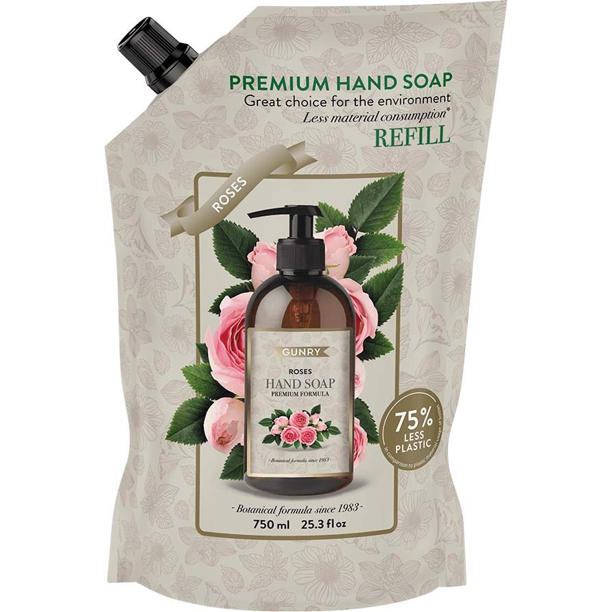 Läs mer om Gunry Scents of The World Hand Soap Roses Refill 750 ml