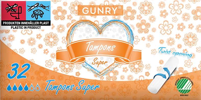 Gunry Tampons Super 32 pcs