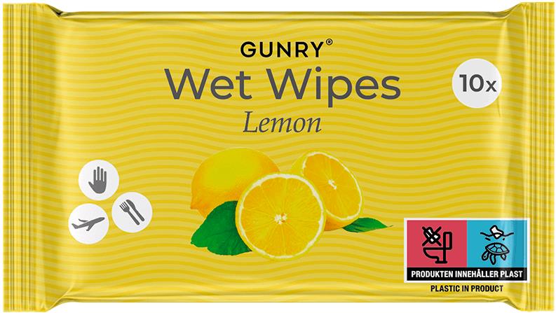 Gunry Wet Wipes Lemon  