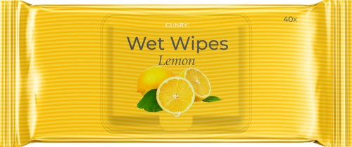 Gunry Wet Wipes Lemon