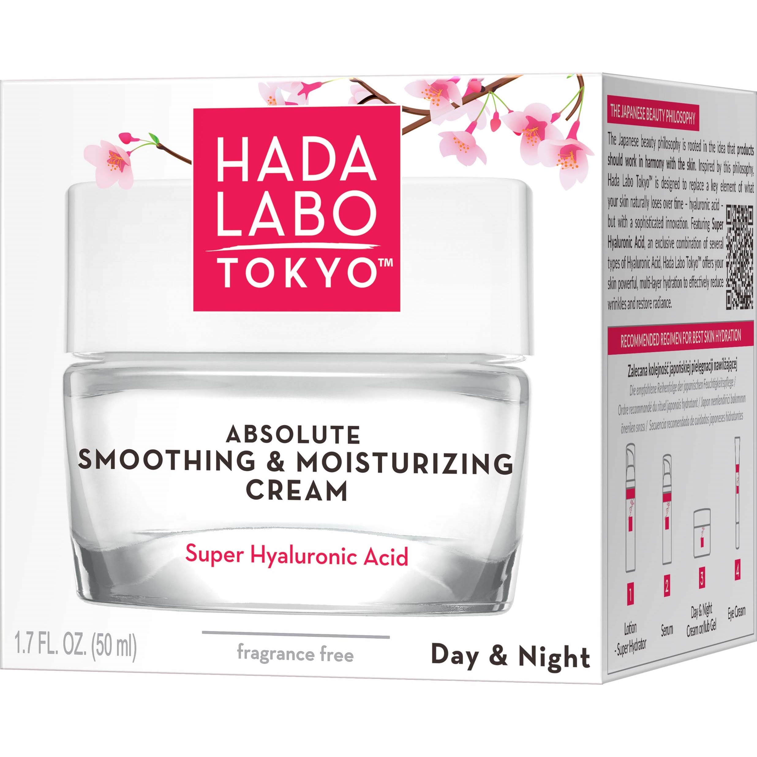 Hada Labo Tokyo Absolute Smoothing & Moisturising Cream 50 ml (obrázok 3)
