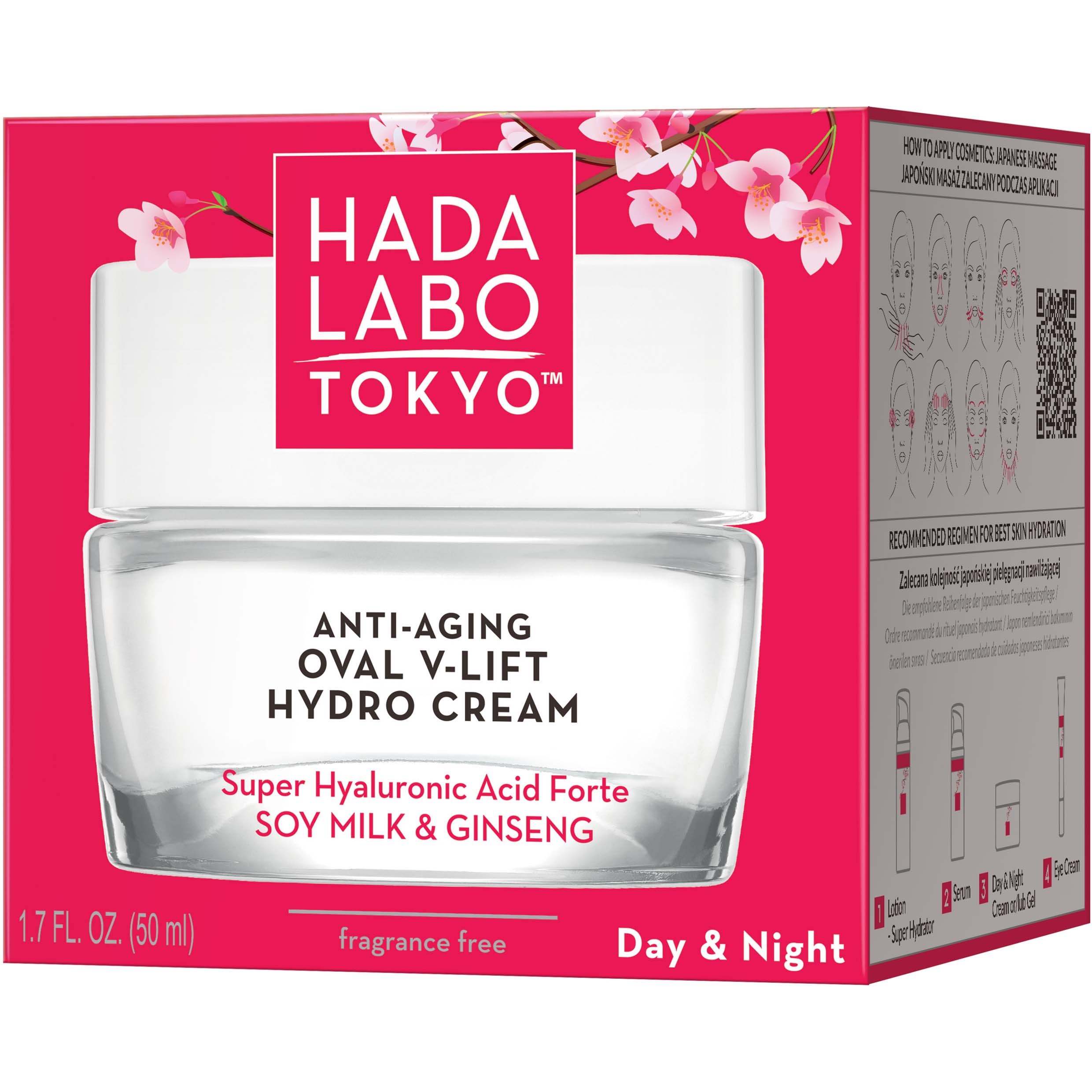 Hada Labo Tokyo Anti-Aging Oval V-Lift Hydro Cream 50 ml (obrázok 3)