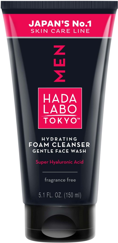 Hada Labo Tokyo MEN Hydrating Foam Cleanser Gentle Face Wash 150 ml