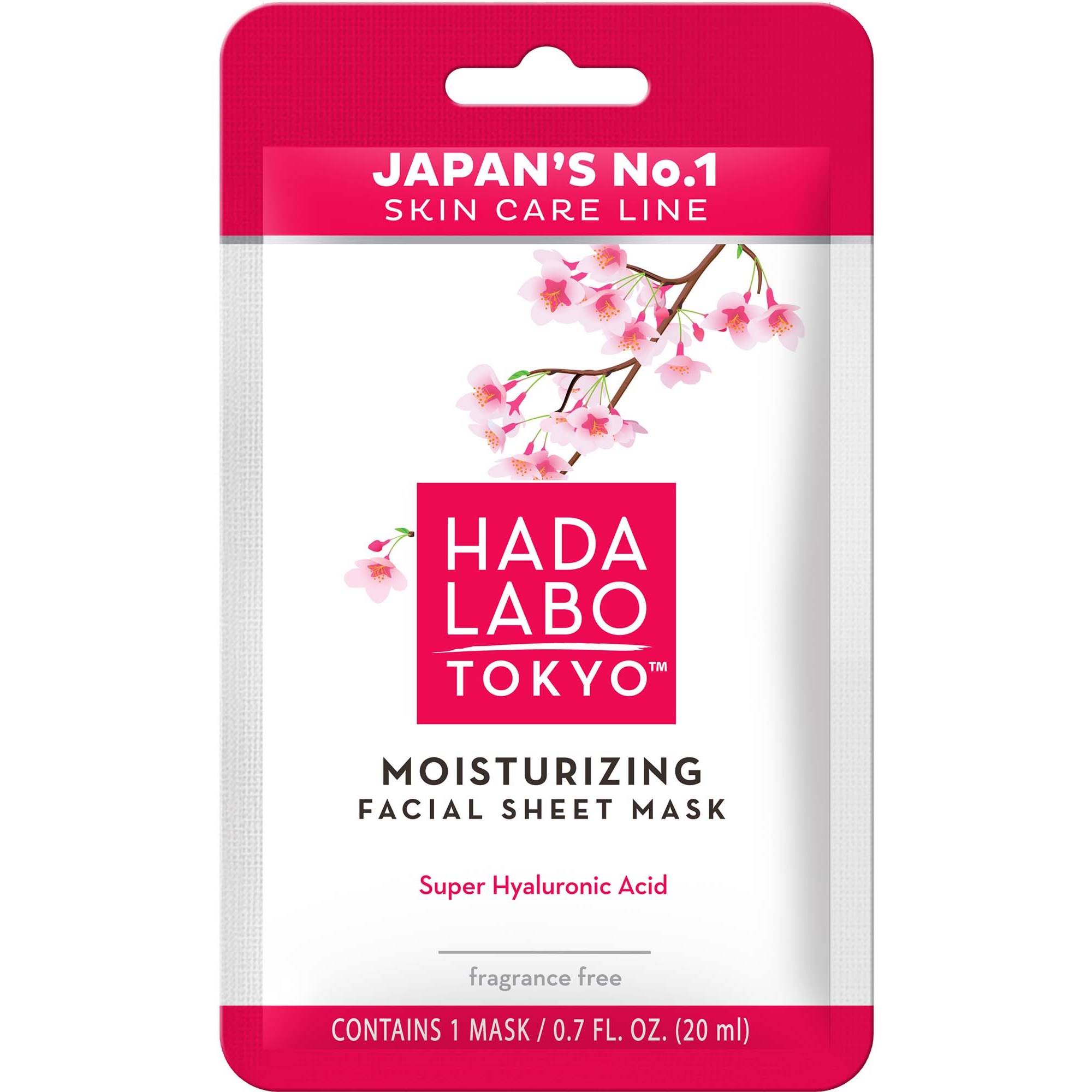 Hada Labo Tokyo Moisturizing Facial Sheet Mask 20 ml billede
