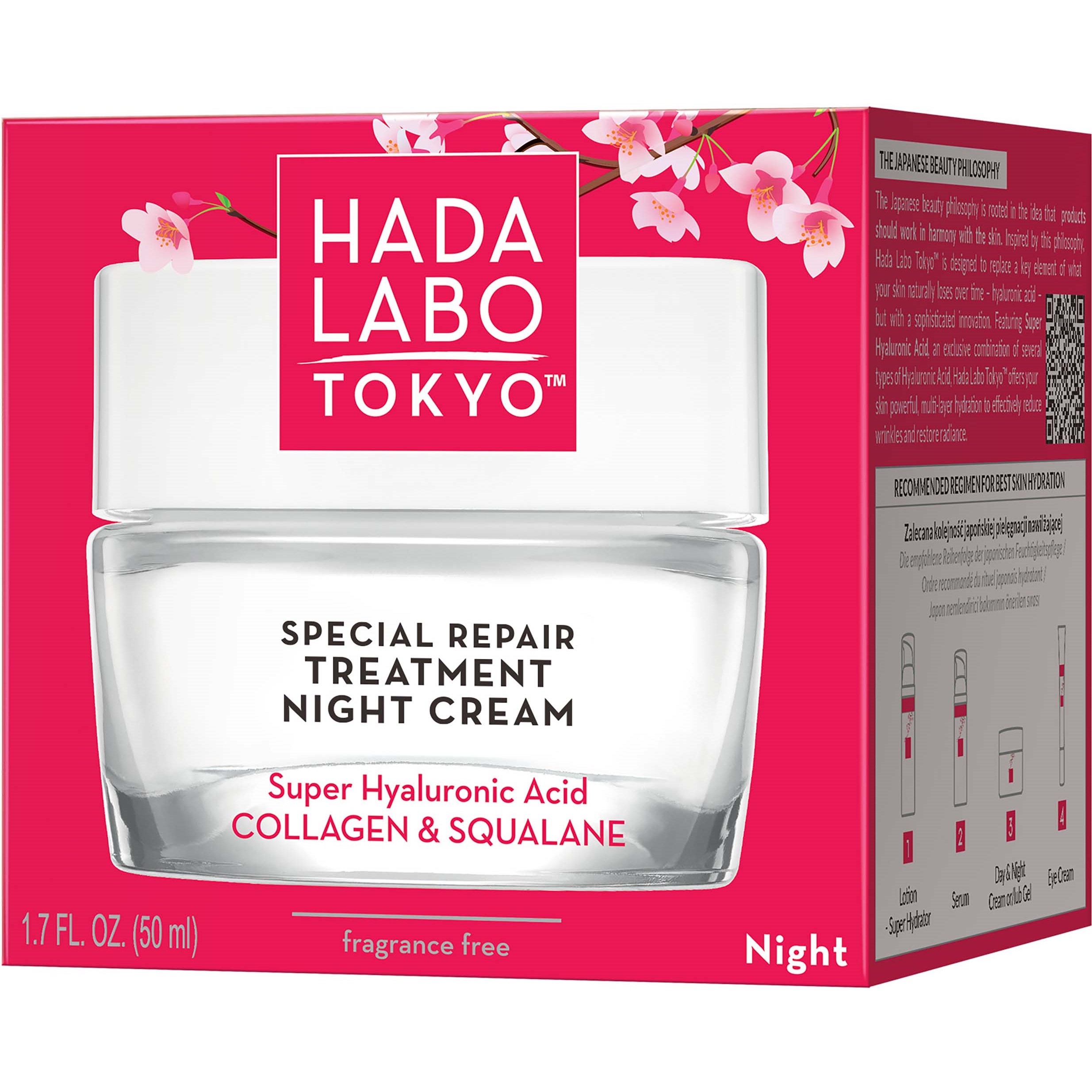 Hada Labo Tokyo Special Repair Treatment Night Cream 50 ml (obrázok 3)