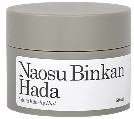 En liten grå hudvårdsburk med en svensk etikett som visar produktnamn och storlek, 50 ml.
