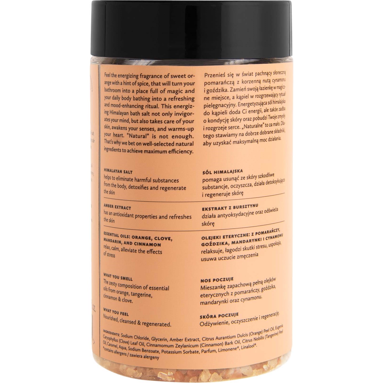 Alternativ bild 1 för HAGI_Natural Himalayan bath salt Spicy Orange 480g