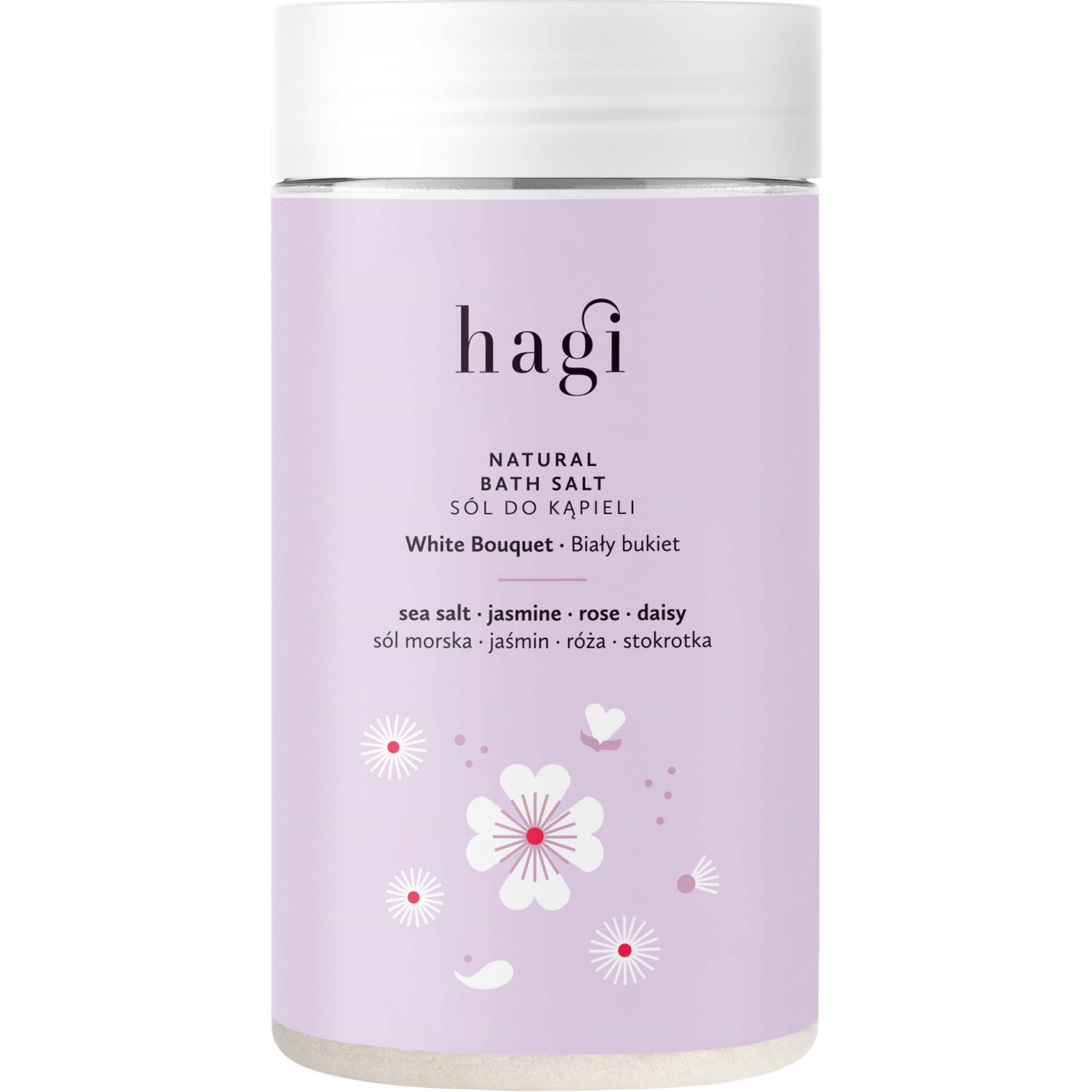 Hagi White Bouquet Natural Bath Salt 480 g
