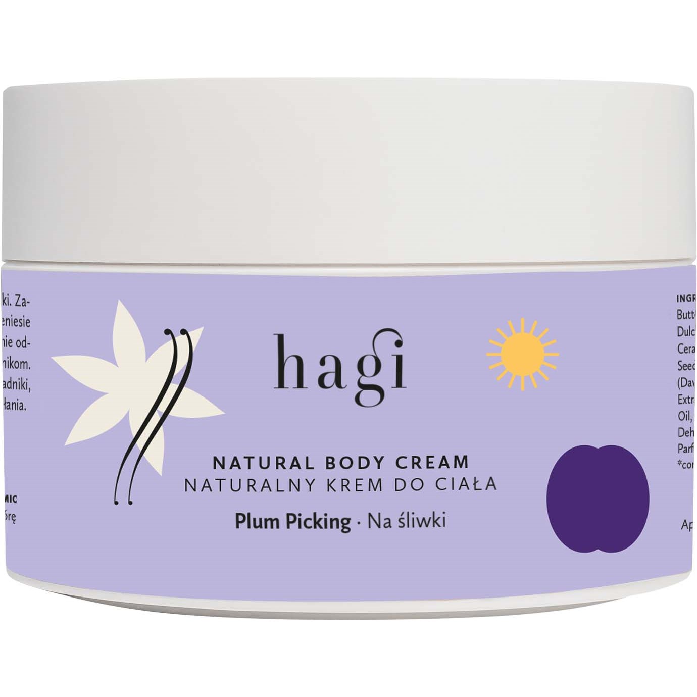 Фото - Крем і лосьйон Hagi Natural Body Cream Plum Picking 200 ml