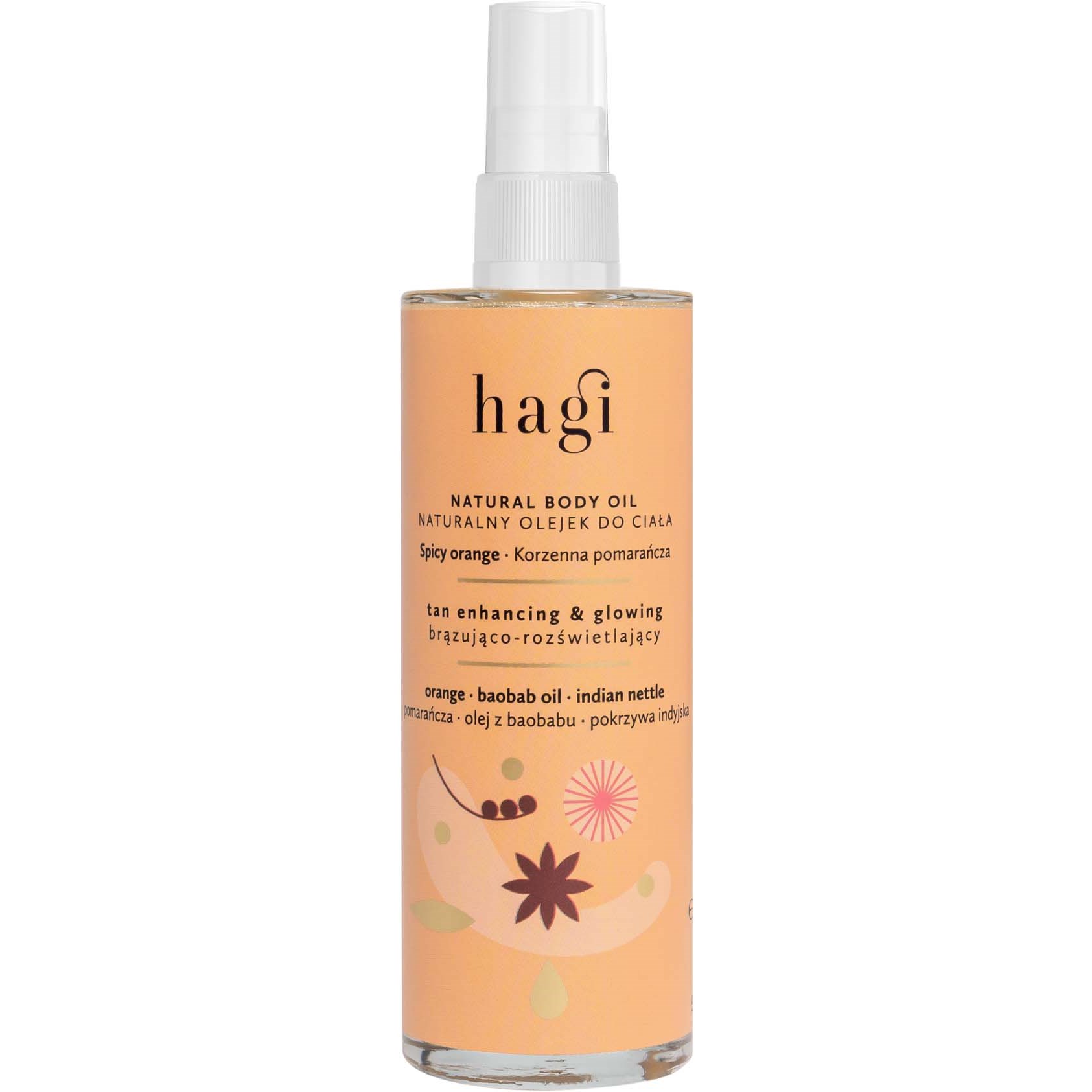 Läs mer om Hagi Natural Tan Enhancing Body Glow Oil Spicy Orange 100 ml