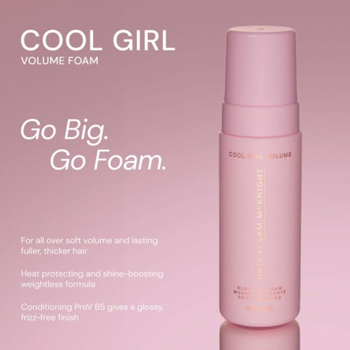 Пенка для объёма Hair by Sam McKnight Cool Girl Volume Blow Dry Foam, с термозащитой, 150 мл — фото 3