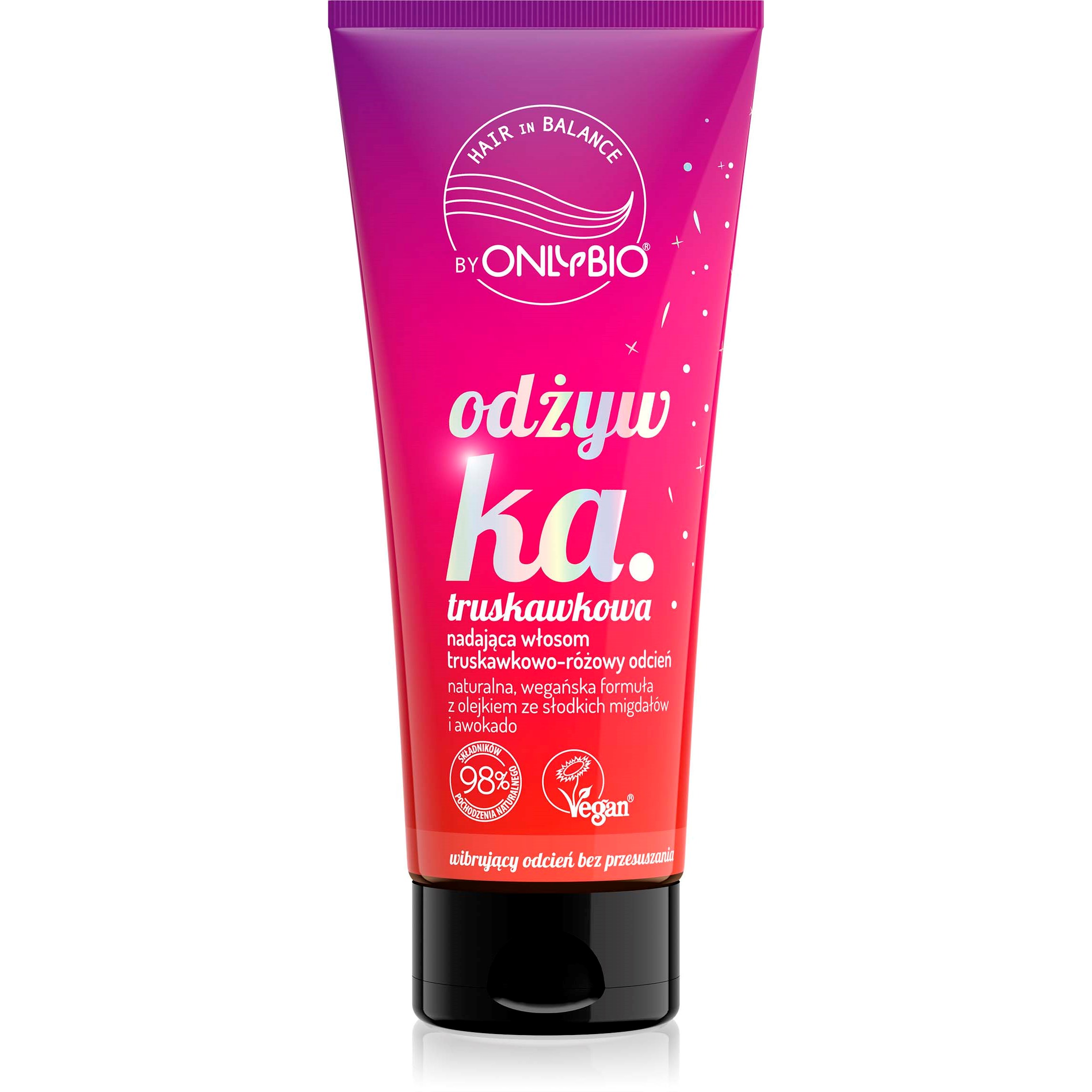 Hair in Balance by ONLYBIO Strawberry Coloring conditioner 200 ml