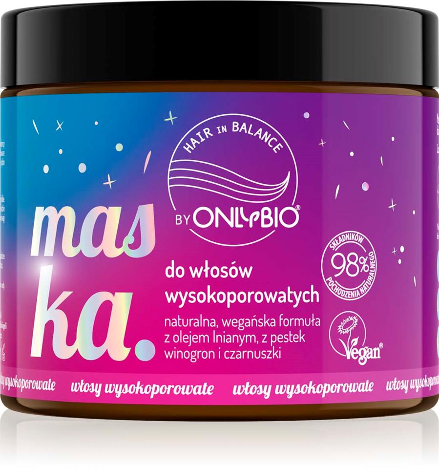 HAIR in BALANCE by ONLYBIO Hair mask for highly porous hair 400 ml